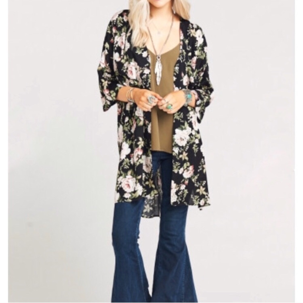 Show Me Your Mumu Black Rose Artiste Button Tunic